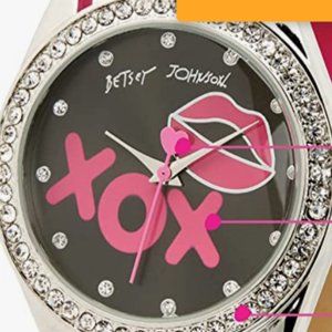 Betsey Johnson Pink XOX Watch